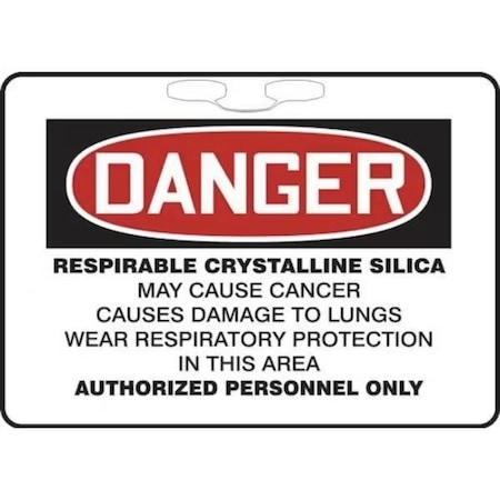 Accuform OSHA DANGER ROPE SIGNS RESPIRABLE FBR104 FBR104